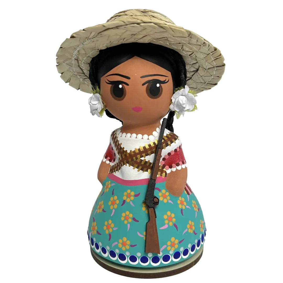 Mexican Handmade Clay Folklore Figurines- Chihuahua CoLores Decor l Mexican Artisan Decor