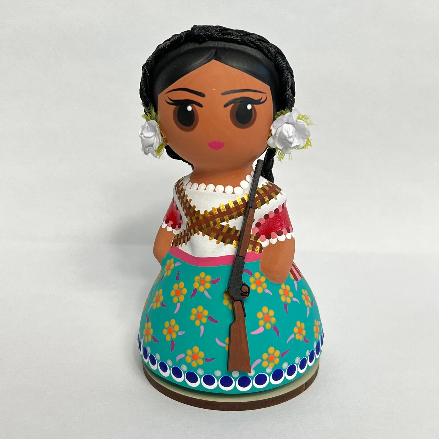 Mexican Handmade Clay Folklore Figurines- Chihuahua CoLores Decor l Mexican Artisan Decor