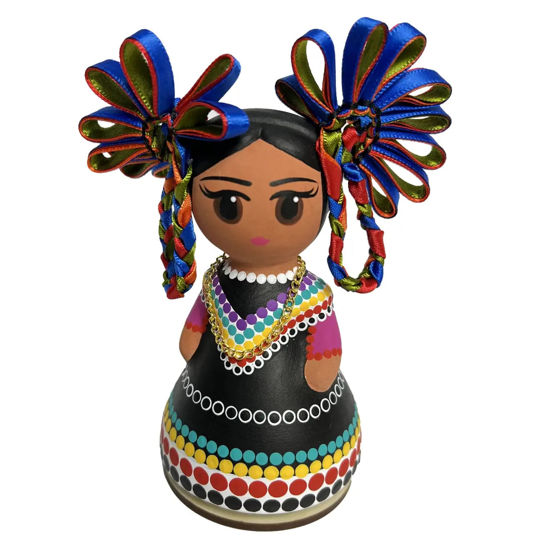 彩色土偶、メキシコ、テラコッタ、ナヤリート Mexican Handmade Clay Folklore Figurines- Jalisco | CoLores Decor