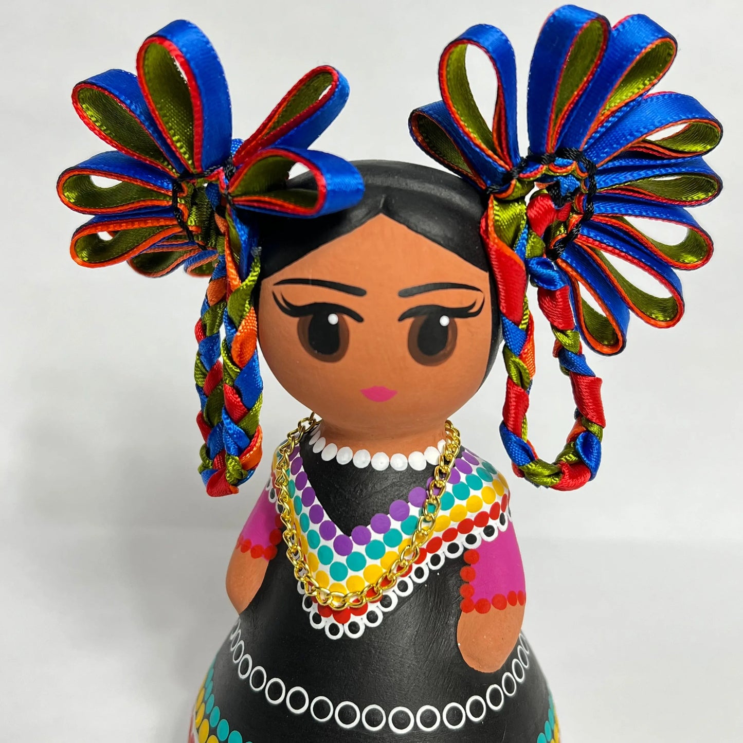 Mexican Handmade Clay Folklore Figurines- Jarabe Tapatio CoLores Decor l Mexican Artisan Decor