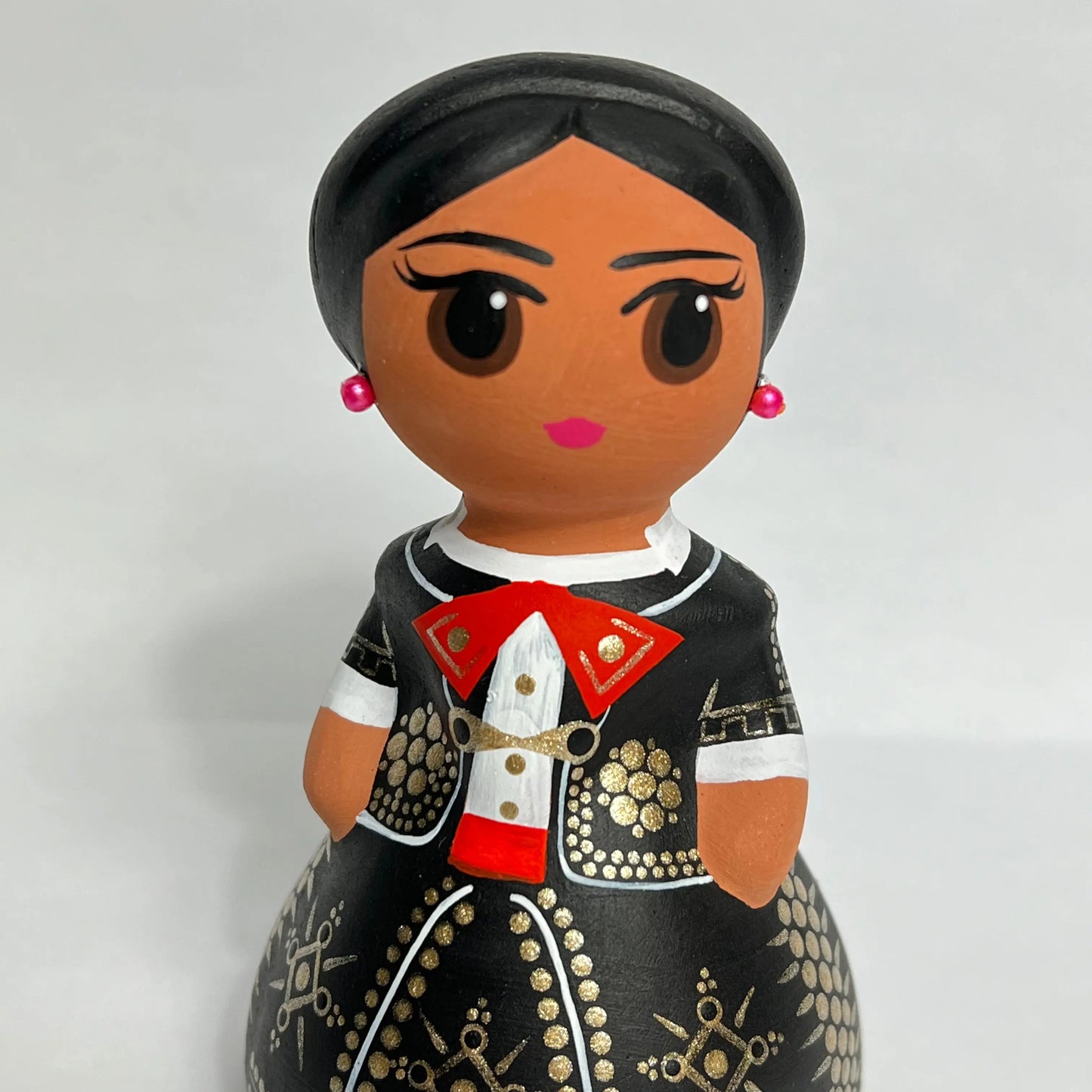 Mexican Handmade Clay Folklore Figurines- La Charra CoLores Decor l Mexican Artisan Decor