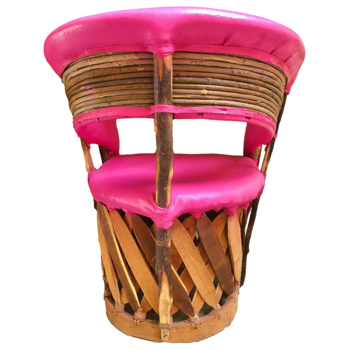 Mexican Handmade Cushioned Equipal Cancun Chairs- Traditional MeXican Artisan Fashion & Design