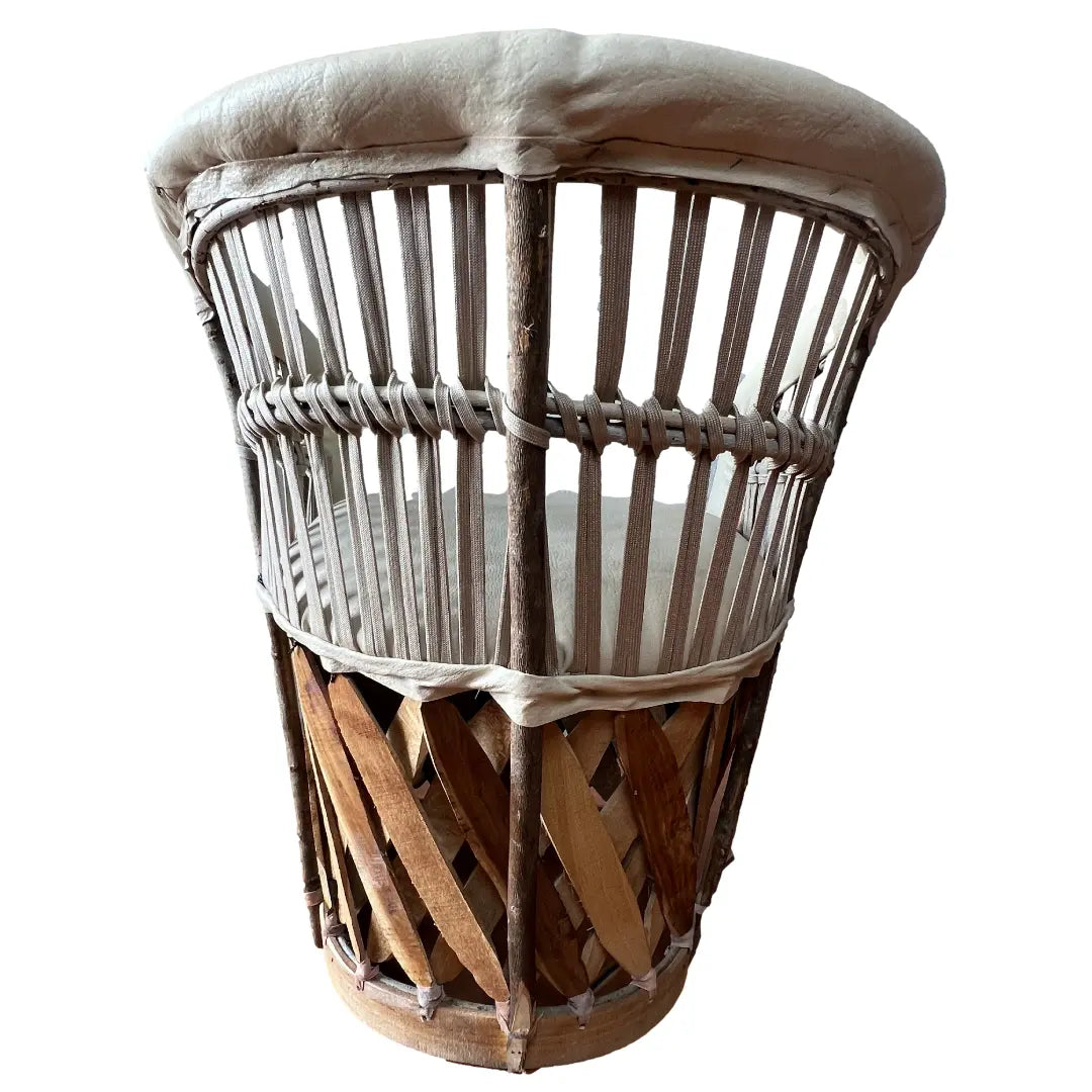 Mexican Handmade Cushioned Equipal Chairs- Acapulco MeXican Artisan Fashion & Design