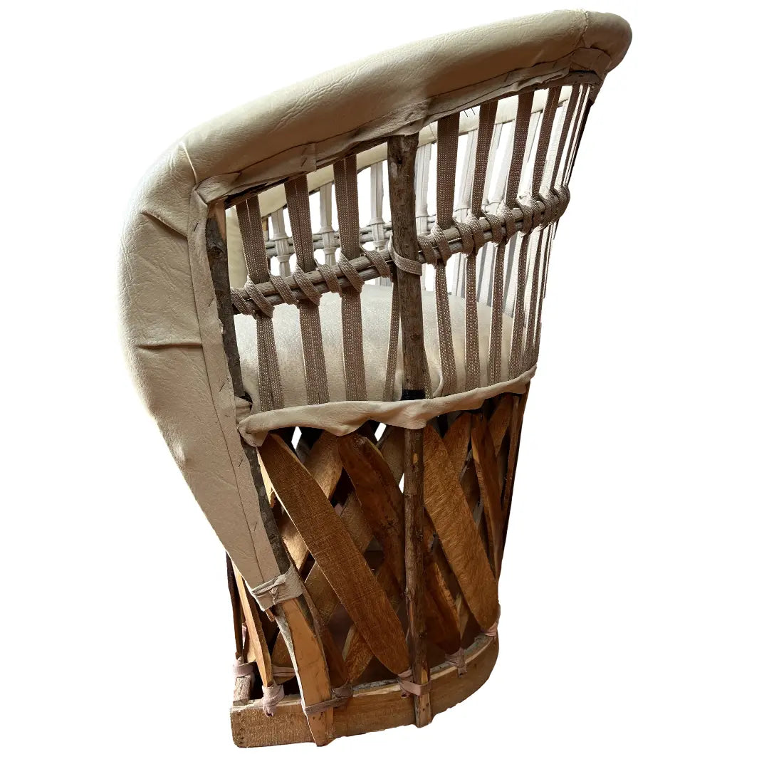 Mexican Handmade Cushioned Equipal Chairs- Acapulco MeXican Artisan Fashion & Design