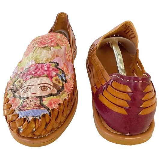 Mexican Huaraches: Carmencita Premium Leather Huaraches FINAL SALE Colores Decor