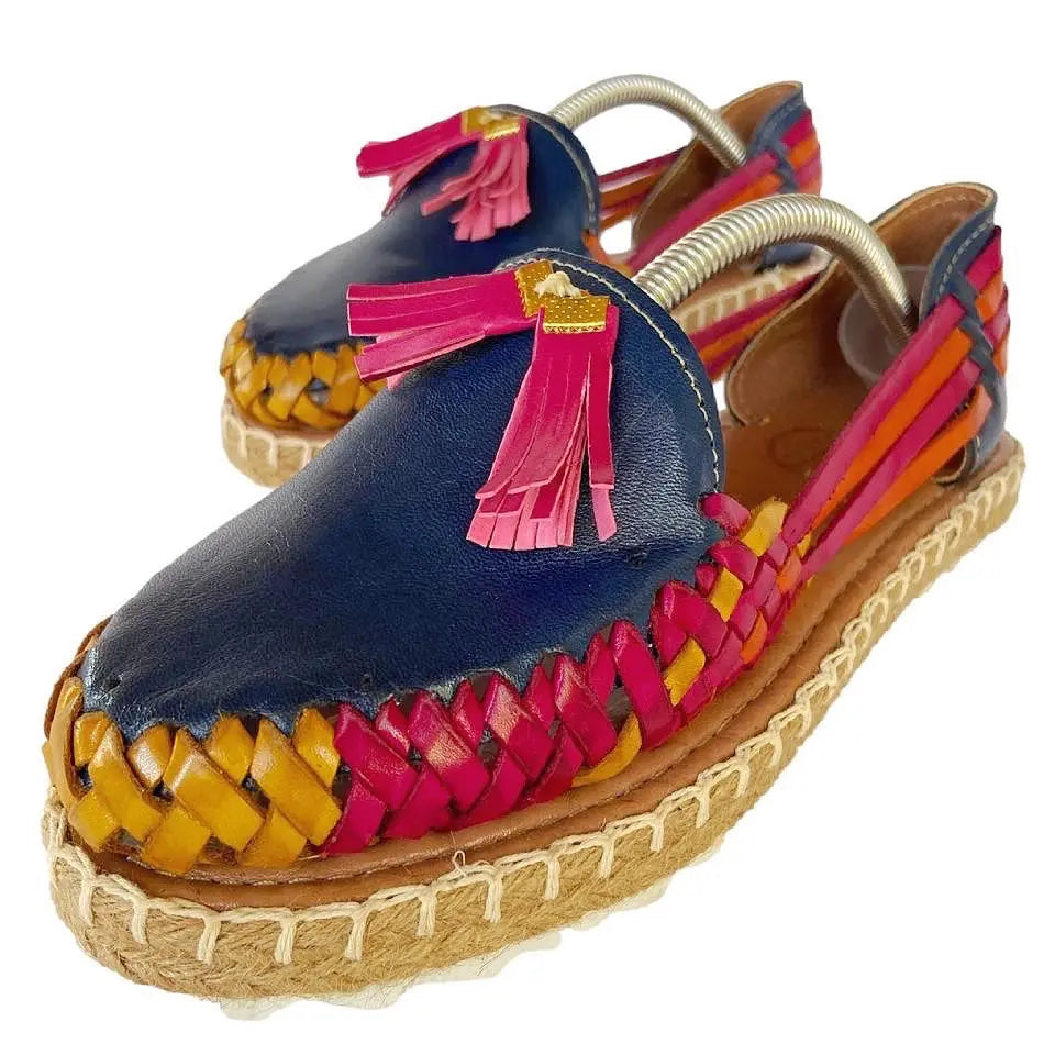 Mexican Women Huaraches: Maruata Premium Leather Sandals FINAL SALE Colores Decor