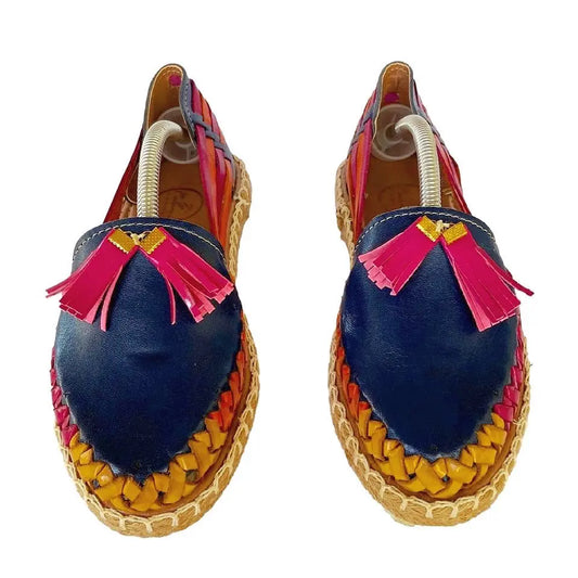 Mexican Women Huaraches: Maruata Premium Leather Sandals FINAL SALE Colores Decor