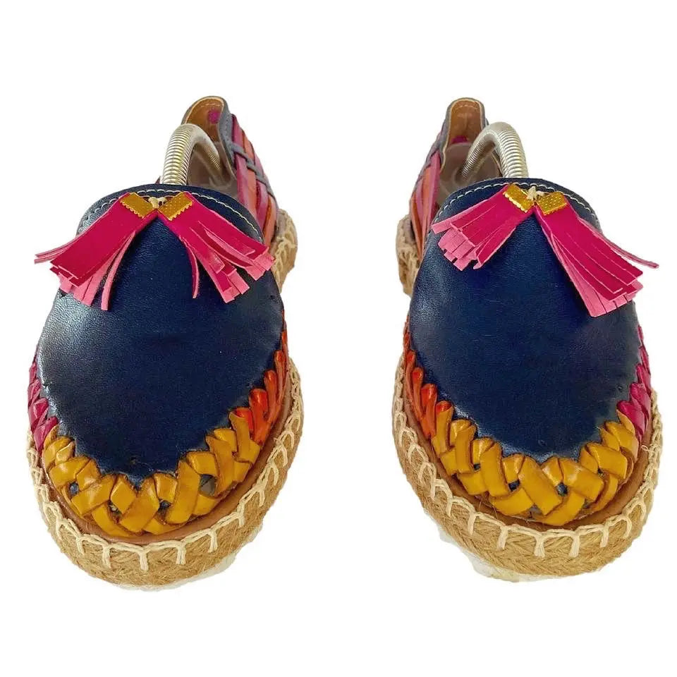 Mexican Women Huaraches: Maruata Premium Leather Sandals FINAL SALE Colores Decor