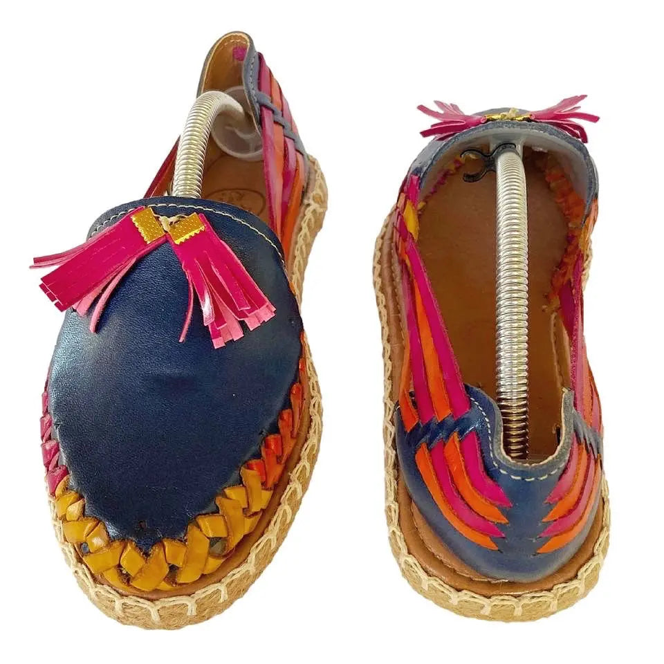 Mexican Women Huaraches: Maruata Premium Leather Sandals FINAL SALE Colores Decor