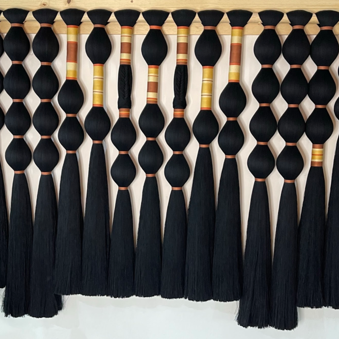 Mexican Handmade Fabric Art Wall Decor Art- Arandini “Sunrise” CoLores Decor l Mexican Artisan Decor