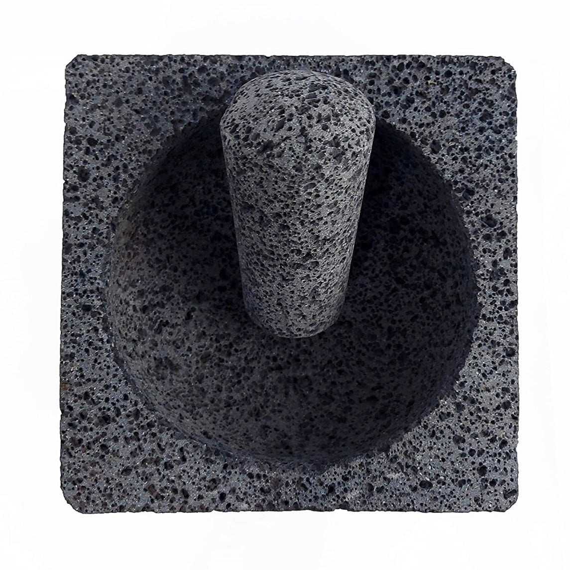 Mexican Handmade 7.8" Black Talavera Molcajete MeXican Artisan Fashion & Design