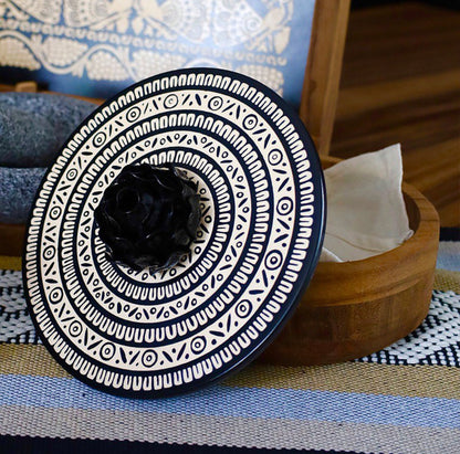 Mexican Handmade Parota Wood Tortilla Warmer - Olinala Colores Decor l Mexican Artisan Decor