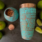 Mexican Handmade Copper 24 oz. Cobbler Shaker- Emerald CoLores Decor | Mexican Artisan Decor