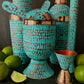 Mexican Handmade Copper 20 oz. Mixing Cup- Emerald CoLores Decor | Mexican Artisan Decor