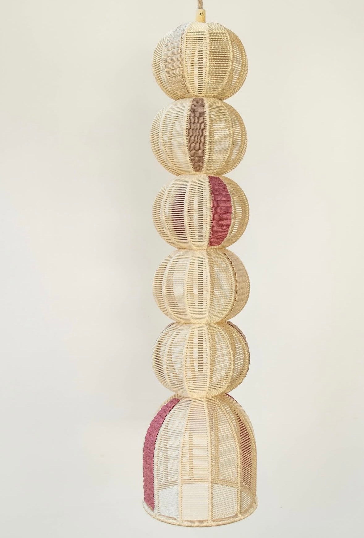 Mexican Handmade Nylon Pendant- Axoqui CoLores Decor | Mexican Artisan Decor