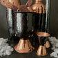 Mexican Handmade Copper Hawthorne Strainer- Black Nickel CoLores Decor | Mexican Artisan Decor