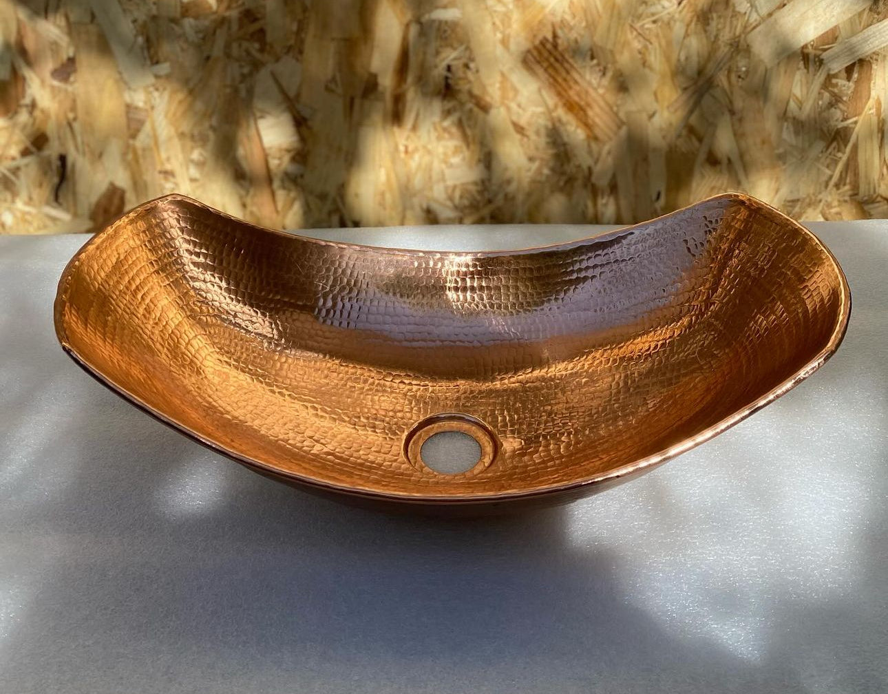 Mexican Hand Hammered Copper Sink- La Aurora CoLores Decor | Mexican Artisan Decor