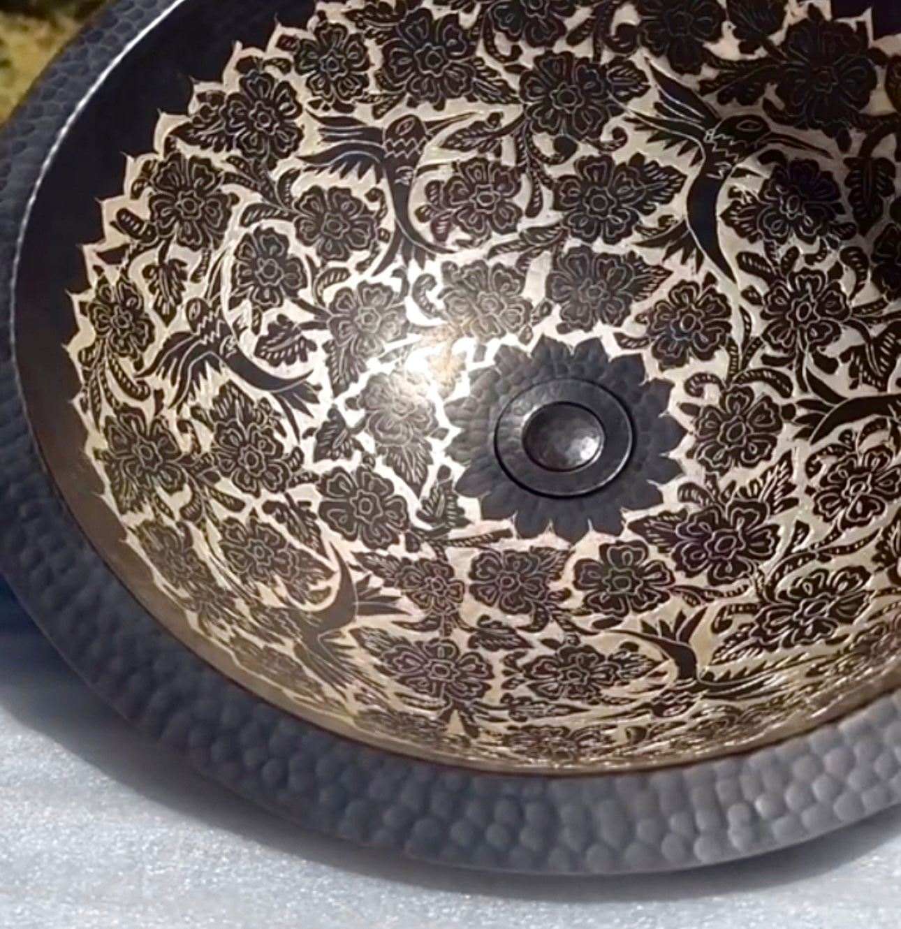 Mexican Hand Hammered Copper Sink- La Aurora CoLores Decor | Mexican Artisan Decor