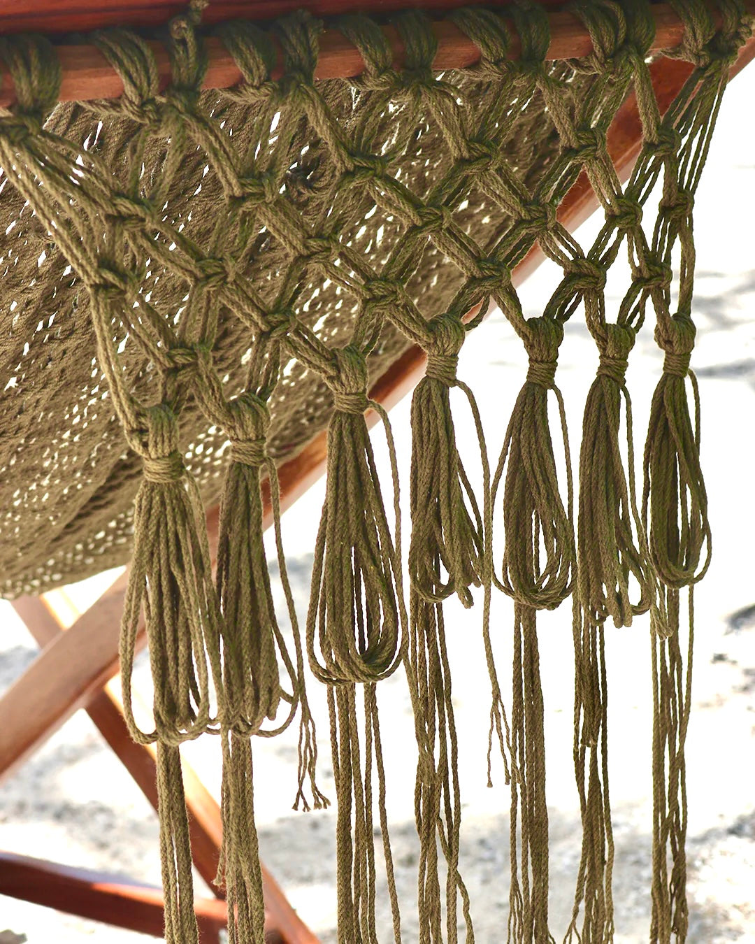 Mexican Handmade Macrame Lounge Chair- Oolal CoLores Decor