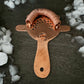 Mexican Handmade Copper Hawthorne Strainer- Black Nickel CoLores Decor | Mexican Artisan Decor
