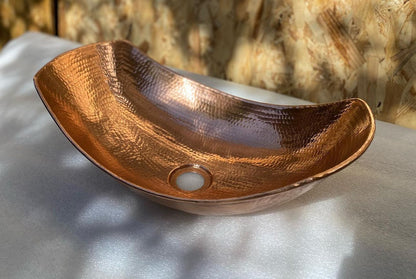 Mexican Hand Hammered Copper Sink- La Aurora CoLores Decor | Mexican Artisan Decor