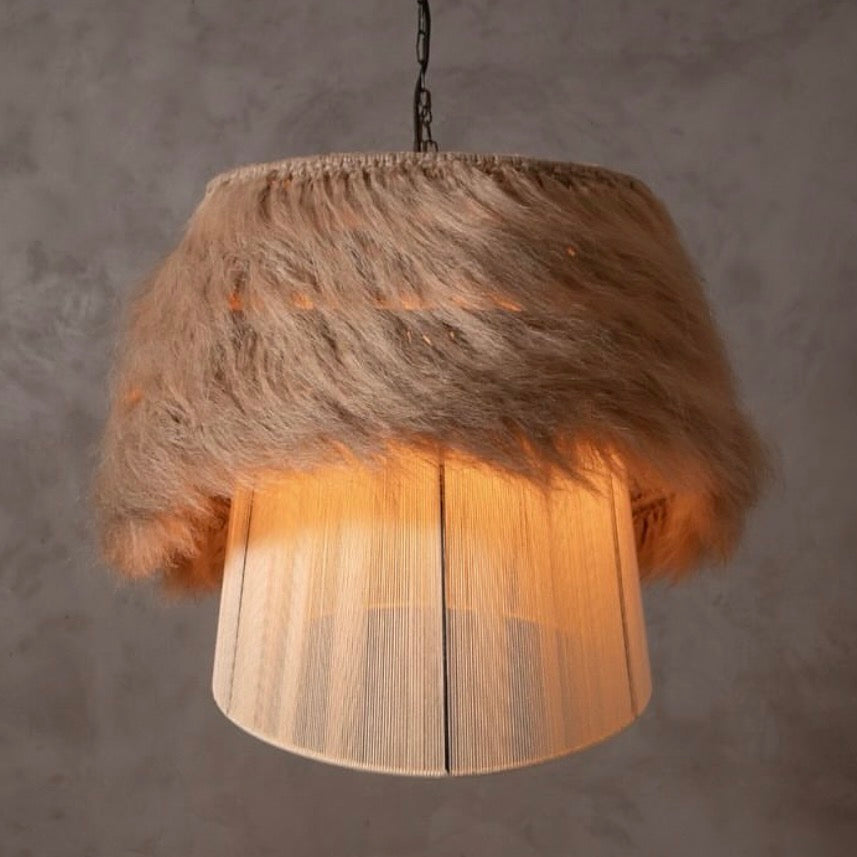 Mexican Handmade Jute Pendant- Capullo CoLores Decor | Mexican Artisan Decor