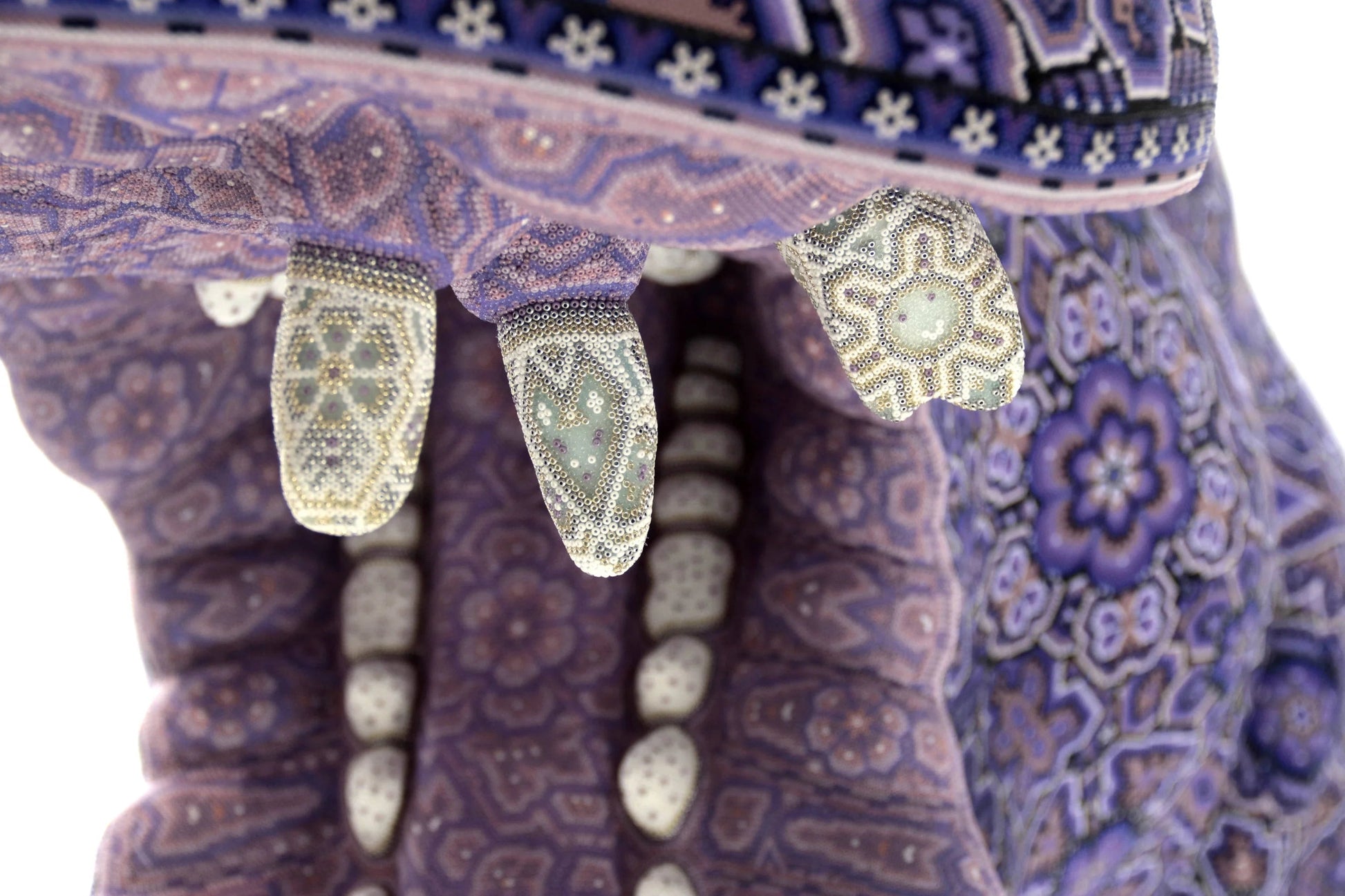 Huichol Bead Wall Decor Sculptures- Hippopotamus CoLores Decor | Mexican Artisan Decor