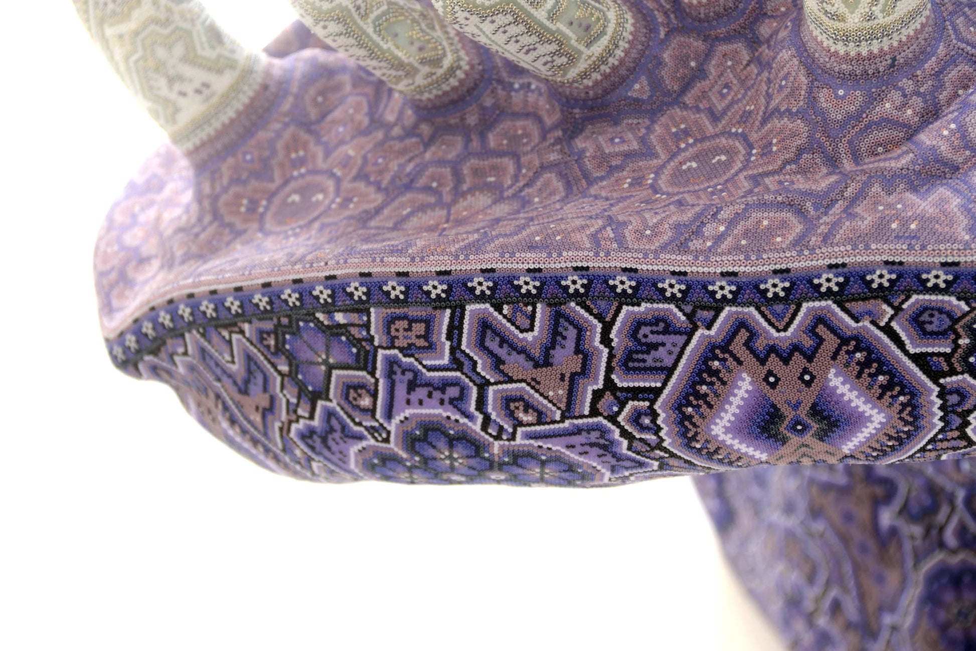 Huichol Bead Wall Decor Sculptures- Hippopotamus CoLores Decor | Mexican Artisan Decor