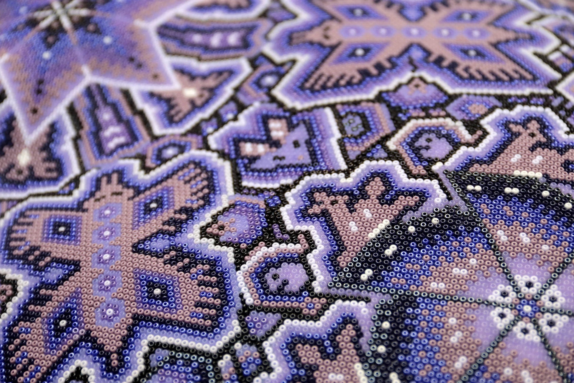 Huichol Bead Wall Decor Sculptures- Hippopotamus CoLores Decor | Mexican Artisan Decor