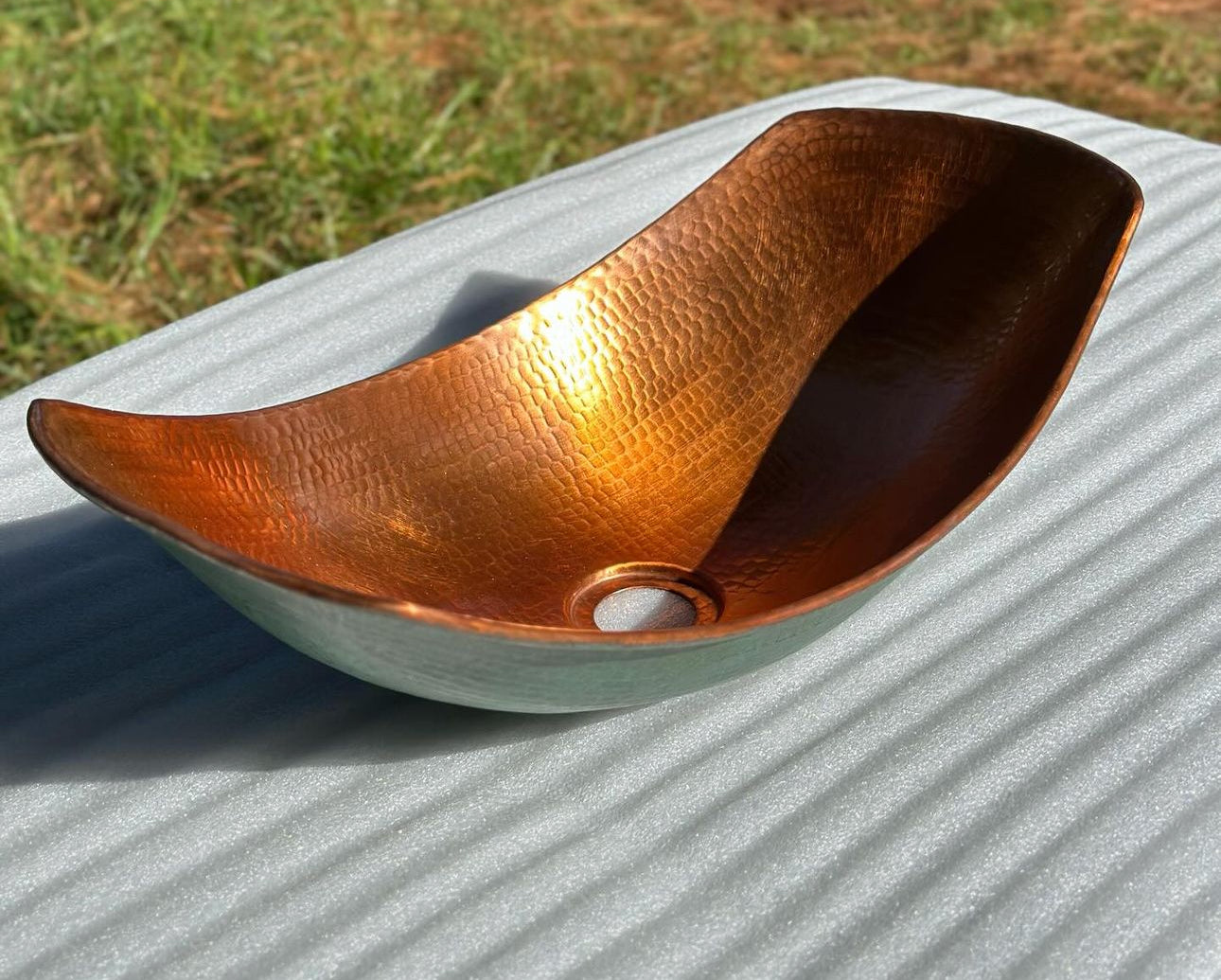 Mexican Hand Hammered Copper Sink- La Aurora CoLores Decor | Mexican Artisan Decor