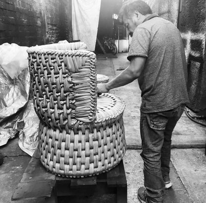 Mexican Handwoven Seaweed 31" Tule Chair CoLores Decor | Mexican Artisan Decor