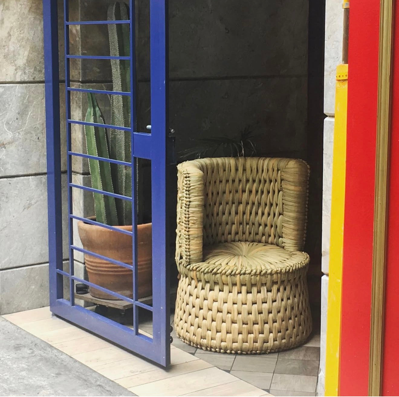 Mexican Handwoven Seaweed 31" Tule Chair CoLores Decor | Mexican Artisan Decor