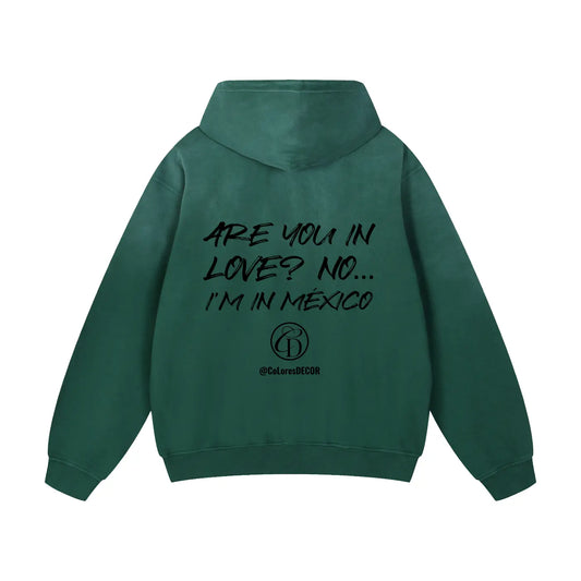 Heavyweight Sunfade Oversized Hoodie- IN LOVE VERDE ODMPOD