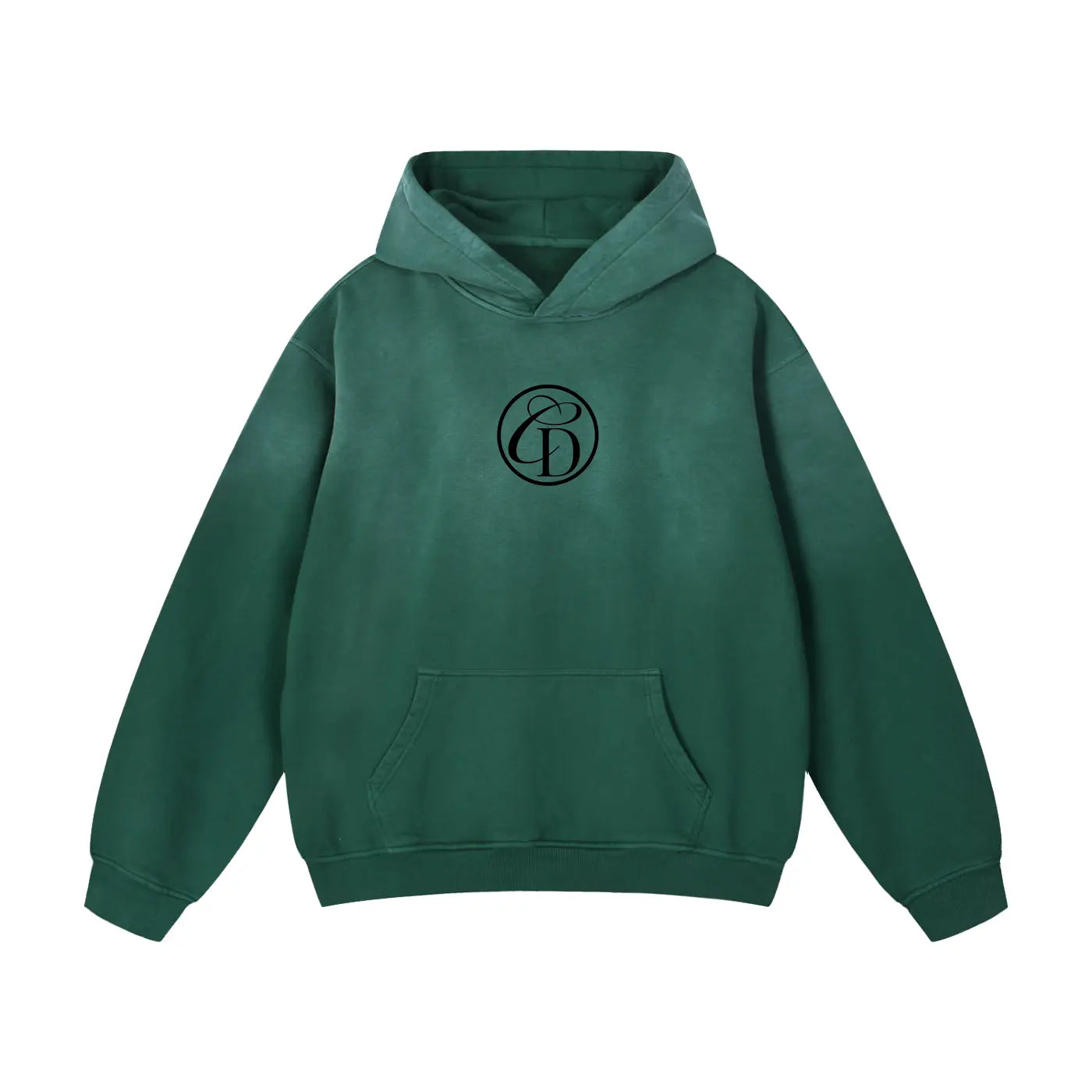 Heavyweight Sunfade Oversized Hoodie- IN LOVE VERDE ODMPOD