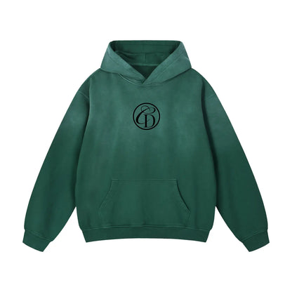 Heavyweight Sunfade Oversized Hoodie- IN LOVE VERDE ODMPOD
