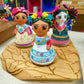 Mexican Handmade Clay Folklore Figurines- SPECIAL EDITION Guadalupana MeXican Artisan Fashion & Design
