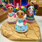 Mexican Handmade Clay Folklore Figurines- 32 Mexican State Dolls MeXican Artisan Fashion & Design