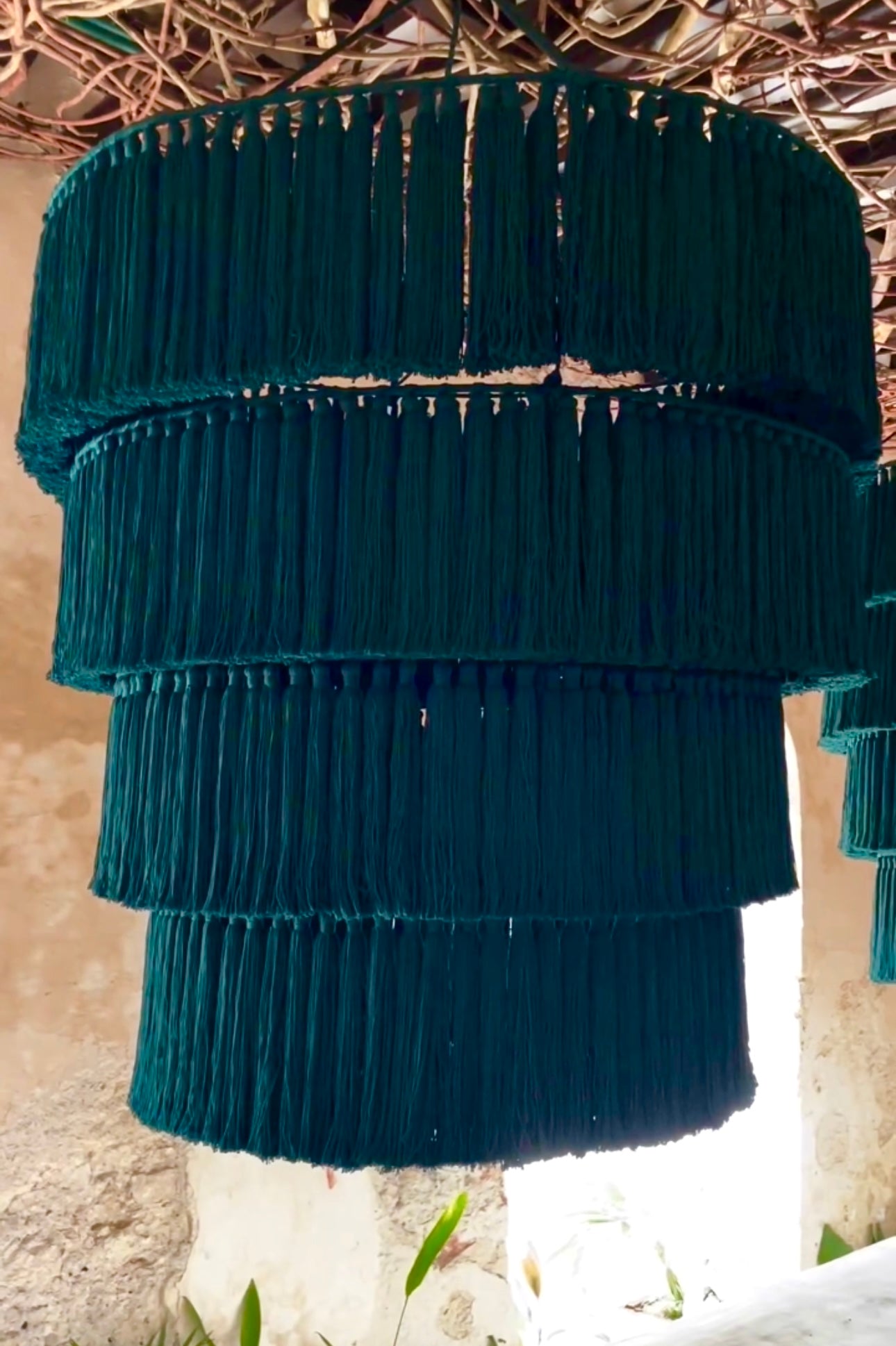Mexican Handmade Tassel Chandelier- Kukulkan 2.0 CoLores Decor | Mexican Artisan Decor