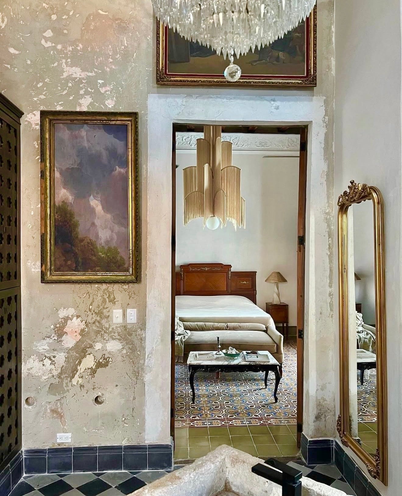 Mexican Handmade Statement Tassel Chandelier-  Palm Springs CoLores Decor | Mexican Artisan Decor