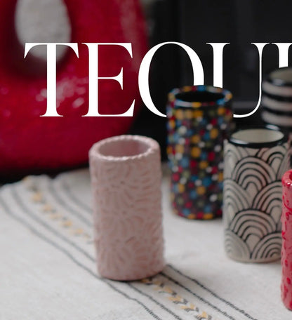 Mexican Ceramic Shot Glasses 2 oz. (Set of 8) - CoLores Party