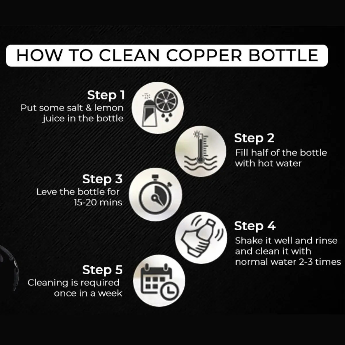 Mexican Copper 1 L / 33 oz. Water Bottle- Hand Painted Monarca CoLores Decor