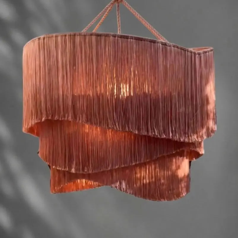 Mexican Handmade 3 Level Tassel Chandelier-  ArieLLa