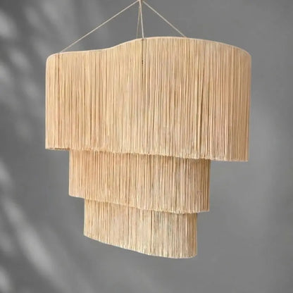 Mexican Handmade 3 Level Tassel Chandelier-  Merida