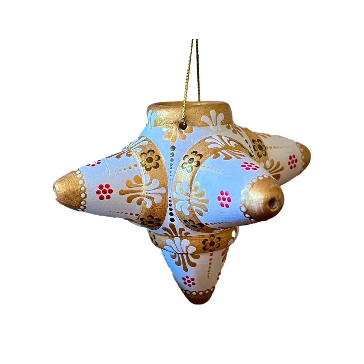 Mexican Handmade Ceramic Piñata Ornament- Oro CoLores Decor | Mexican Artisan Decor