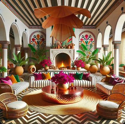 Mexican Handmade Chandelier- FLor CoLores Decor | Mexican Artisan Decor