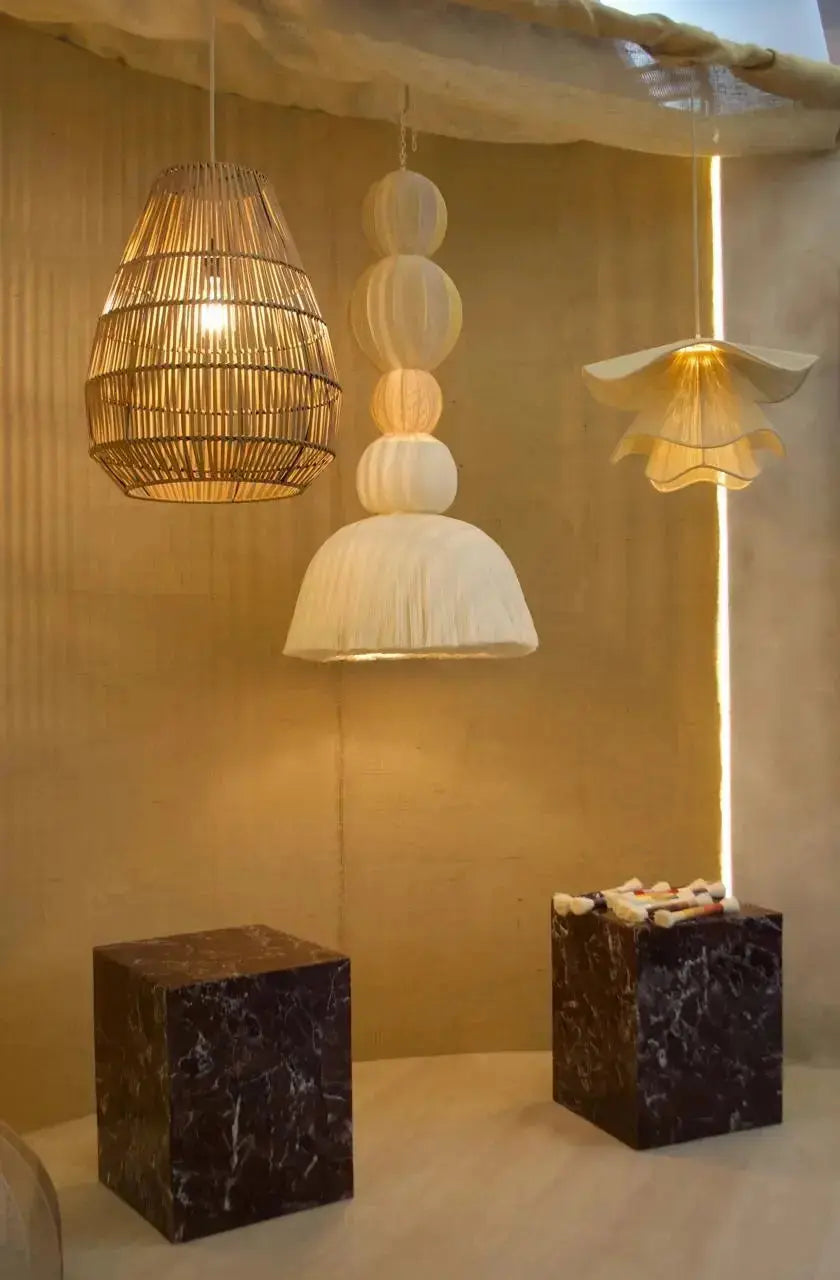 Mexican Handmade Hilaza Light Fixture- Ixayotl CoLores Decor | Mexican Artisan Decor