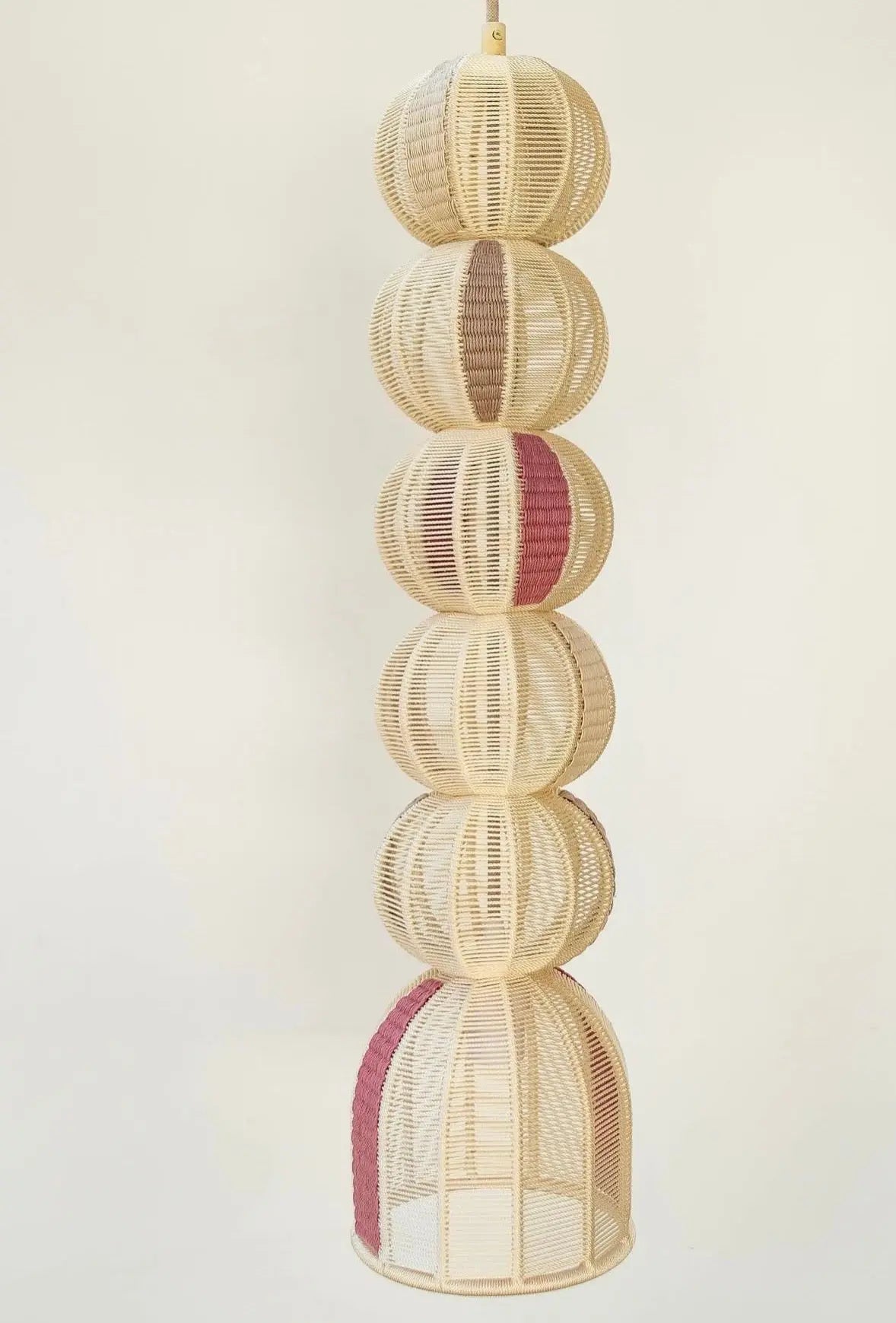 Mexican Handmade Nylon Pendant- Axoqui CoLores Decor | Mexican Artisan Decor