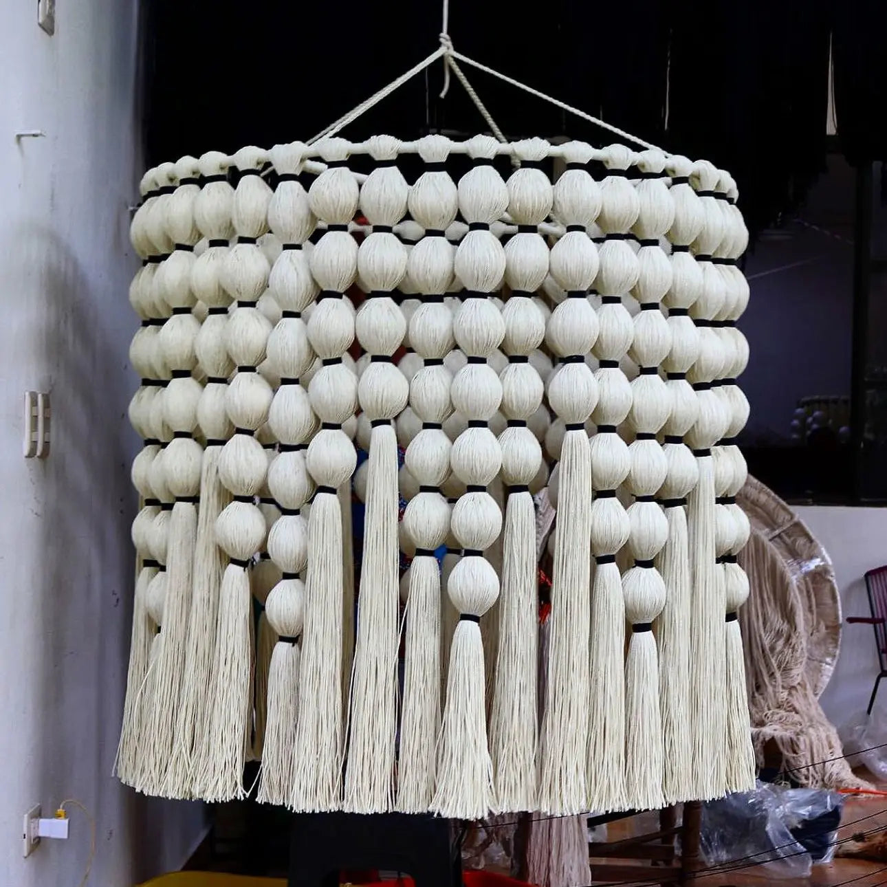 Mexican Handmade Tassel Chandelier- CoLores CoLores Decor | Mexican Artisan Decor