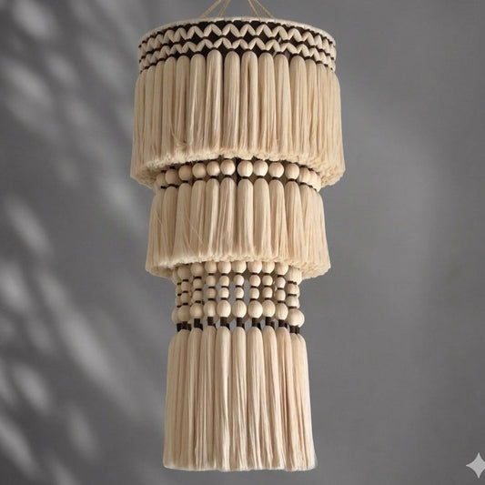 Mexican Handmade Tassel Chandelier- Ocelote 2.0 CoLores Decor | Mexican Artisan Decor