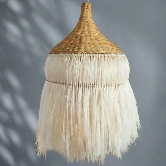 Mexican Handmade Tule Sea Weed Pendant- Zihua CoLores Decor | Mexican Artisan Decor
